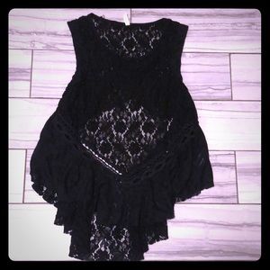 Free People black lace Top